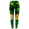 thumbnail image 3 of MKLEKYY Leggings deportivos para mujer Leggings para mujer Leggings de entrenamiento Pantalones de bloque de color con estampado de día de San Valentín Leggings suaves y elásticos, 3 of 4