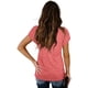 thumbnail image 4 of Camisetas informales con manga de pétalos de verano con cuello en V para mujer, 4 of 5