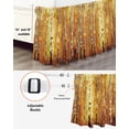 thumbnail image 3 of Autumn Branch Tree Wrap Around Bed Skirts for Queen Bed 18" Drop,Bed Skirt with Adjustable Elastic Belt Dust Ruffle Bed Valance for Bedroom Fall Yellow Forest Vintage Oil Painting Bed Frame Cover, 3 of 7