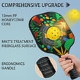 thumbnail image 4 of Pickleball Paddles Set Of 1, Fiberglass Surface, Vintage Floral Print, 1 Paddle, 2 Balls & Bag, 4 of 5
