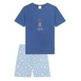 thumbnail image 1 of SCHIESSER Conjunto de pijama para niñas - Niños, corto, algodón, estampado, jersey sencillo Azul 140, 1 of 4
