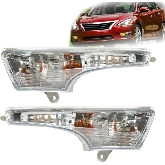 PET-U 1 Pair Turn Signal Light Replacement for 2013 2014 2015 2016 Altima Turn Lamp Driver and Passenger Side NI2530118 NI2531118