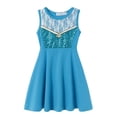 thumbnail image 1 of Disney Princess Dress for Girl Kid Cosplay Frozen1/2 Elsa Anna Costume Carnival Christmas Birthday Party Clothes3-4T (110) Gao Jinjia LED, 1 of 2