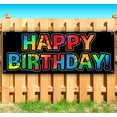 thumbnail image 2 of Happy Birthday 13 oz Vinyl Banner With Metal Grommets, 2 of 5