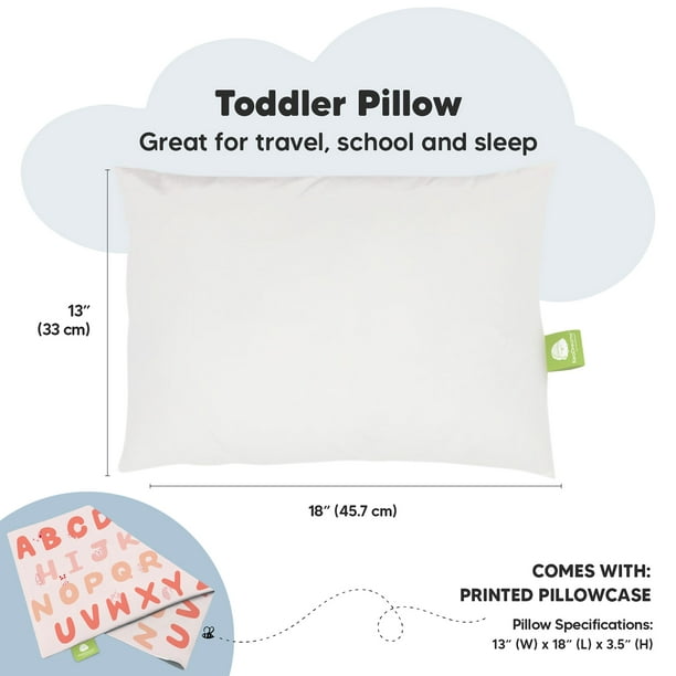  Toddler Pillow with Pillowcase - 13x18 My Little