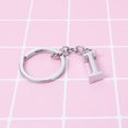 thumbnail image 4 of Alphabet Letter Pendant Keyring Creative Alloy Keychain Cool Car Keyring Handbag Phone Pendant Charms Gift (I), 4 of 7