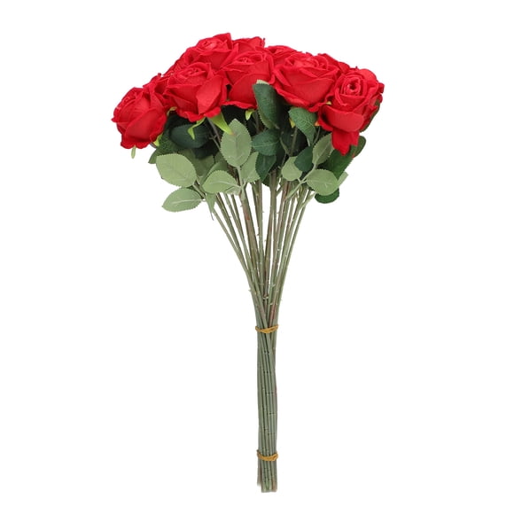 50pcs prosthetic Roses for DIY Wedding Bouquets, Long Stem Artificial Roses with Stems for Home Decor Display Set of 50 Roses for Special Events Clean Appearance Decorations