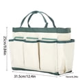 thumbnail image 3 of Gardening Tool Storage Bag Multi-Pocket Garden Tote for Tools Water-Resistant Oxford Cloth Organizer 12.4x9.8x6.3 Inch Tool Carrier for Home Yard and Shed, 3 of 6