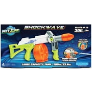 Lanard: Water Blaster - Shockwave - Green-White-Orange, Pump Action Extreme Drencher Toy, Sprays Water Up To 27ft, 23.6oz Tank, Outdoor Play, Kids 4+