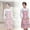 C, variant on Thickened Double Layer Korean Version Canvas Strap Apron for Minimalist Home Kitchen Adult Cooking with Protective Sleeves