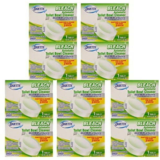Set of 10 Duette Automatic InTank Bleach Toilet Bowl Cleaner TabsEach