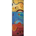 thumbnail image 2 of Li-Leger, Don 11x24 Gold Ornate Wood Framed with Double Matting Museum Art Print Titled - String Theory II, 2 of 4