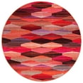 thumbnail image 5 of SAFAVIEH Montage Vardan Geometric Indoor/Outdoor Area Rug, Red/Fuchsia, 6'7" x 6'7" Square, 5 of 10