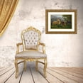 thumbnail image 3 of Johann Jakob Biedermann 24x19 Gold Ornate Framed and Double Matted Museum Art Print Titled - Horses in Front of Horses in Landscape, 3 of 4