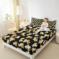 thumbnail image 4 of Feelyou Cartoon Popcorn Bed Sheets for Kids, Movie Lover King Sheets, Retro Film Cinema Sheet Set, Breathable Home Decor, 4pcs, 4 of 7