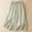 *Green, variant on ClodeEU Women's High Waisted Flowy A-Line Midi Skirt, Casual Solid Color Skirt with Elastic Waist Green,Women's Plus L