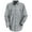 Charcoal/Blue/White Stripe, variant on Red Kap Men's Long Sleeve Microcheck Uniform Shirt