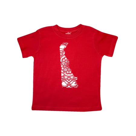 

Inktastic Delaware Silhouette Mandala Gift Toddler Boy or Toddler Girl T-Shirt