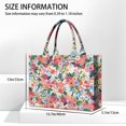 thumbnail image 3 of Large Capacity Tote Bag,Pioneer Flower Floral Print Pattern Handbag Fashion Luxury Tote Bag,15.7"x13"x 5.1" Inches,Laptop Compatible, 3 of 6
