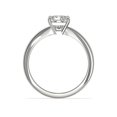 thumbnail image 4 of 1.00 Ct Brilliant Princess Shape Solitaire Genuine Diamond Beautiful Wedding Ring for her Solid 18K White Gold Size 7, 4 of 6