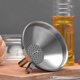 thumbnail image 2 of Embudo de cocina de acero inoxidable de grado alimenticio con filtro colador para transferir ingredientes secos líquidos, embudo de cocina de metal de boca ancha, 2 of 6