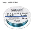 thumbnail image 2 of Uxcell Ligne de Pêche en Nylon Monofilament Revêtue de Fluorocarbone 109Yard 10Lb Bleu Mer, 2 of 7
