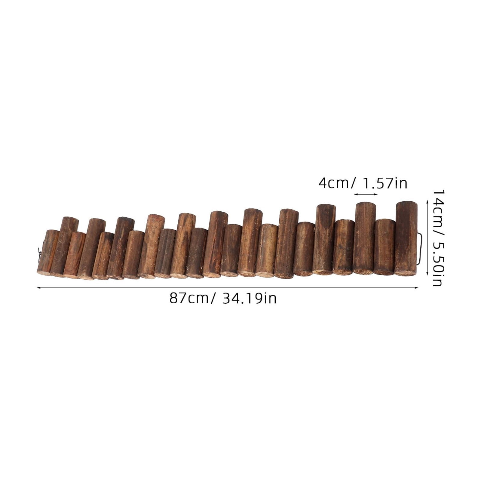 Masteelf Wooden Garden Fence, Decorative Wood Garden Edging Border For Flower Bed And Landscape Fencing Outdoor Fence For Yard And Patio Path Edging