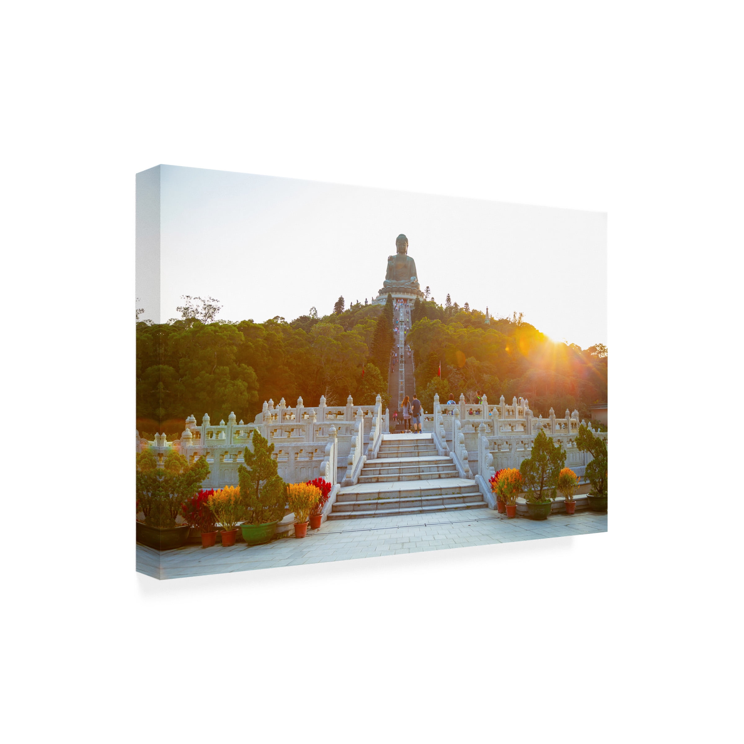 Ben Heine 'Buddha Temple 3' Canvas Art
