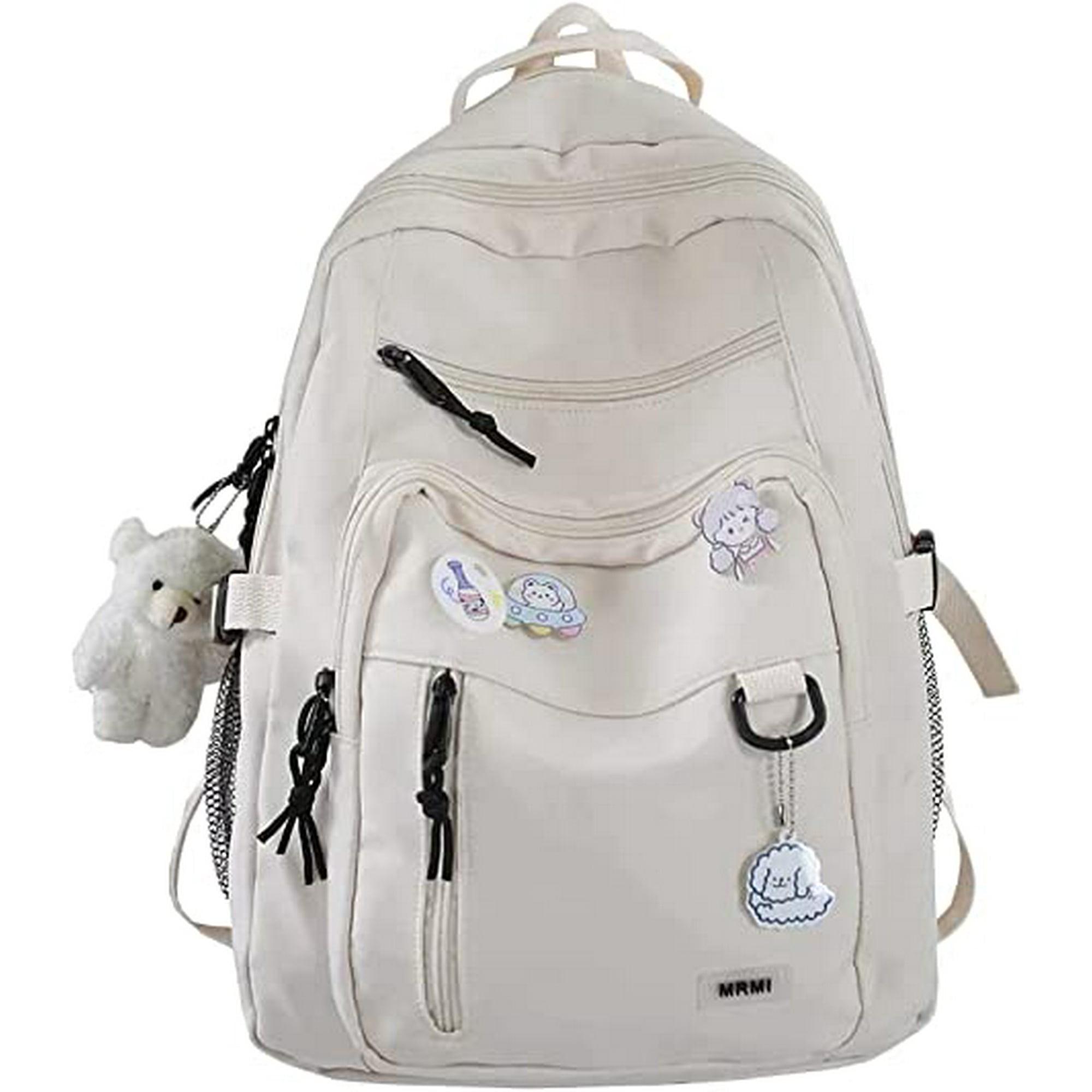 FASHION LARGE STUDENT BACKPACK NEW NYLON CANVAS GIRLS MULTI POCKET SCHOOL BAG RING BUCKLE PORTABL COLLEGE GIRL S SCHOOLBAG NEW Walmart