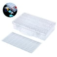 thumbnail image 1 of Amdohai Clear Plastic Diamond Storage Box with Handle 64 Pack Transparent Diamond Embroidery Painting Accessory Tool Drill Jewelry Beads Container Holder with Label, 1 of 8