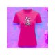 thumbnail image 2 of Playera Blusa Con Estampado De Conejo Kawai Con Caras Fantasmas Ropa Para Mujer Color Fucsia Talla Grande Marca Emil SaEs, 2 of 4
