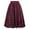 Red, variant on Womens Clearance asdoklhq Womens Plus Size Clearance Dresses Under $15Women Plaid Printing With Buttons Vintage High Waist Pleated Skirt