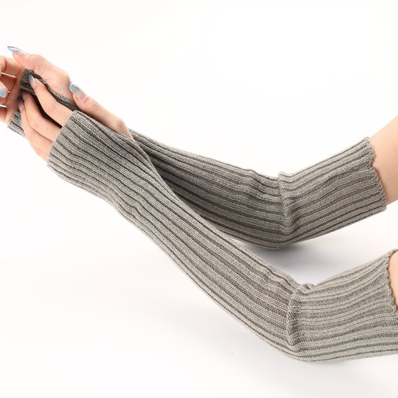 Women Winter Half Finger Warm Gloves Faux Fur Fingerless Gloves