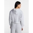 thumbnail image 4 of No Boundaries Boxy Zip Up Hoodie, Women's XXS-XXL, 4 of 6