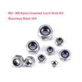 thumbnail image 5 of Cseao 210 Piezas Kit Surtido De Tuercas Autoblocantes Hexagonales Nylock Tuercas Insertadas De Nylon Tuercas Auto Remachables De Acero Inoxidable 304, 5 of 5