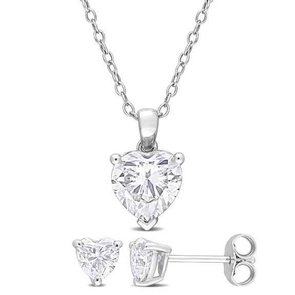 Everly Women's Moissanite Sterling Silver Jewelry Set