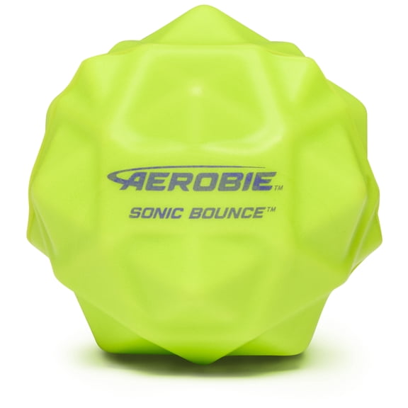 Aerobie Sonic Bounce Ball, Bouncy Balls for Kids & Kids Toys, Outdoor Games & Birthday Party Favors for Kids & Teens Aged 8 & Up, Yellow