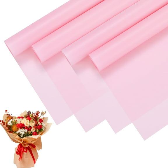 20pcs Flower Wrapping Paper Bouquet 23 Inch, Pink