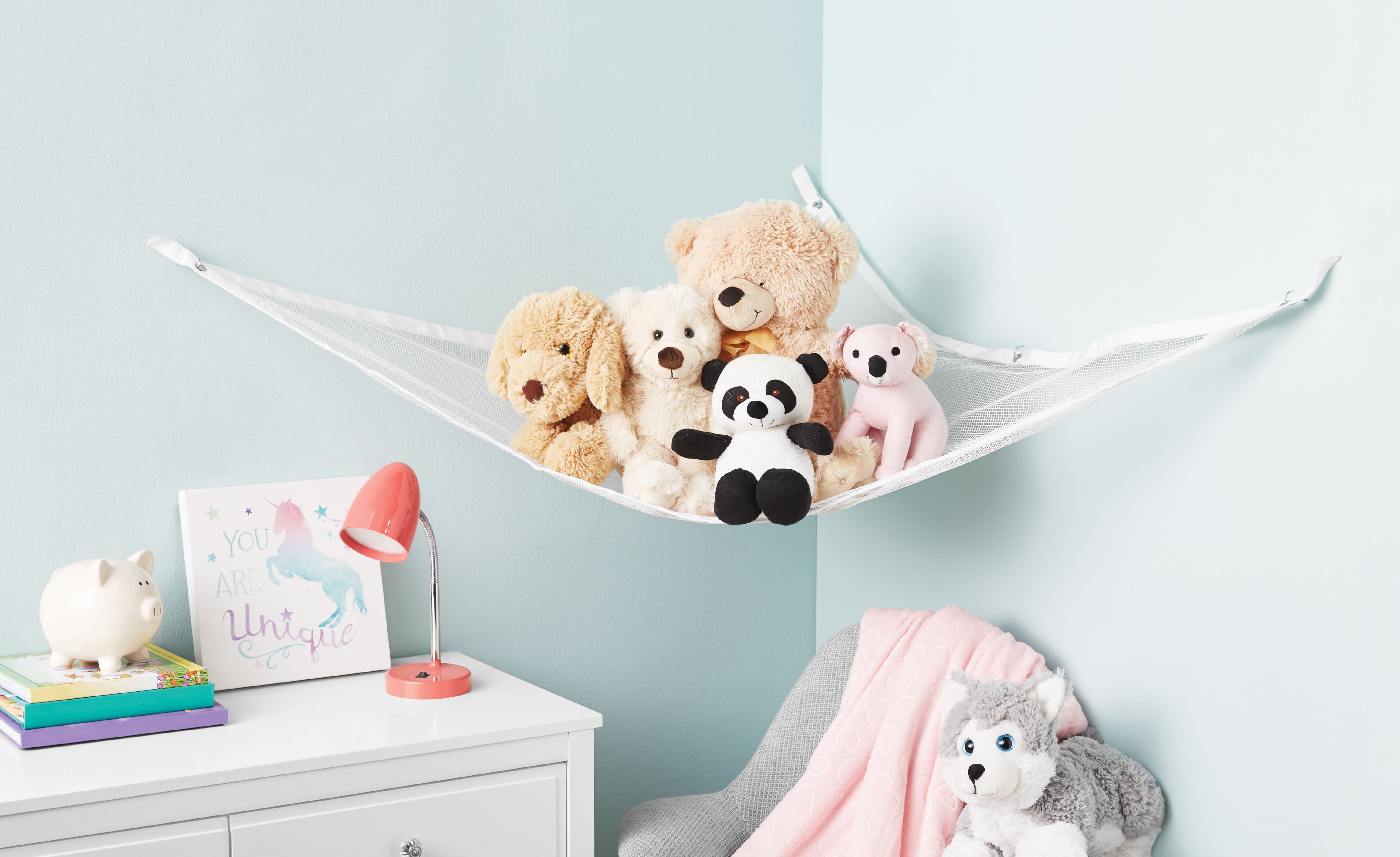 hanging net for stuffed animals