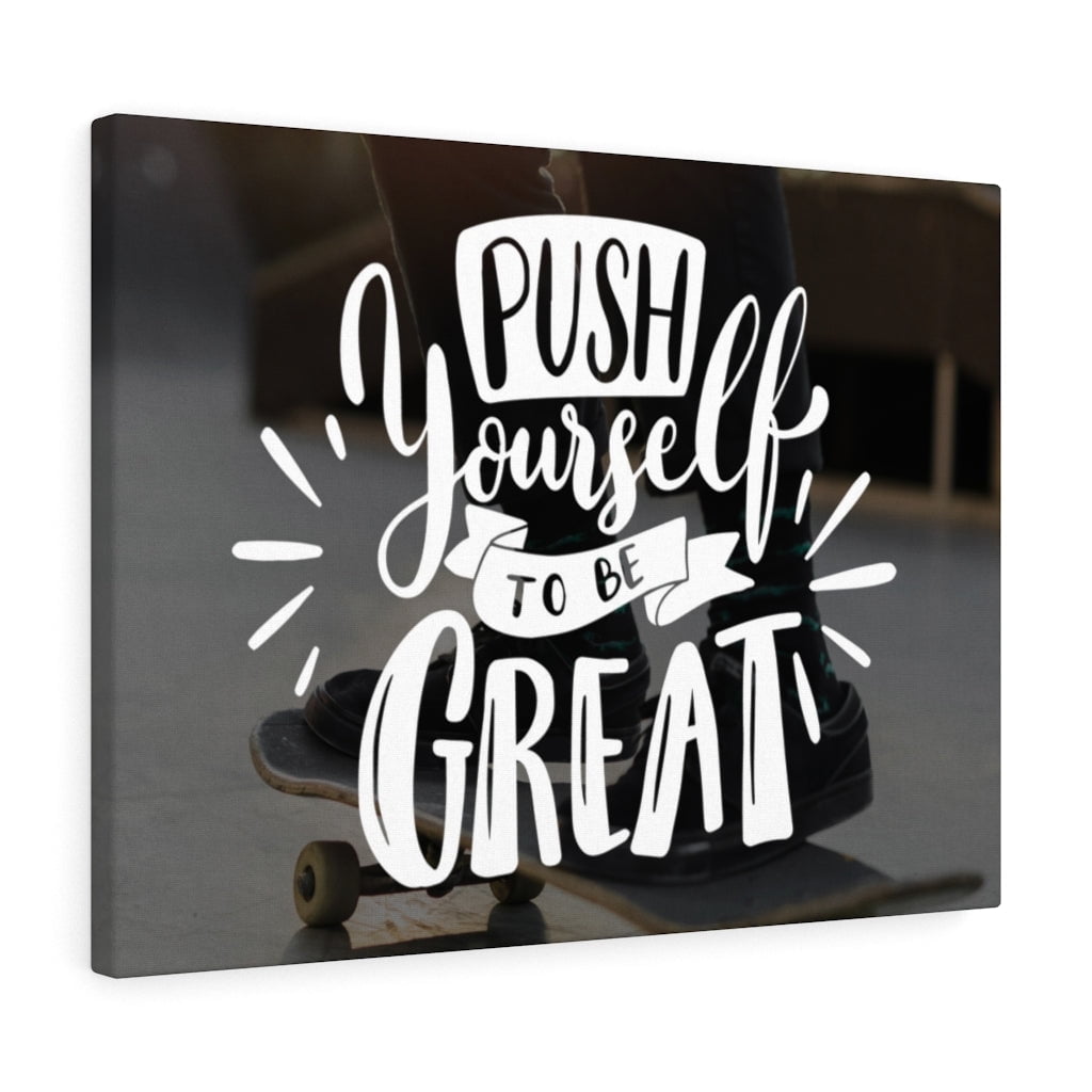 Inspirational Wall Art Push Yourself To Be Great Wall Art Motivational