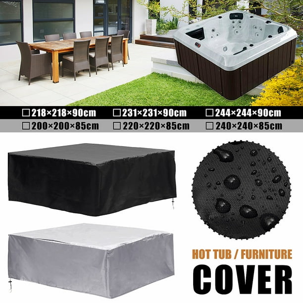 Mutil Sizes Black Polyethylene Square Waterproof Hot Tub