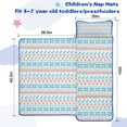 thumbnail image 5 of Blue and Red Christmas Pattern Toddler Nap Mats for Kids Preschool,50"x20" Sleeping Mat Bag or Kids,Toddler Sleeping Bag,Toddler Nap Mat or Daycare, 5 of 6