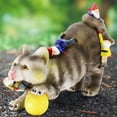 thumbnail image 4 of Molumo Solar Cat Garden Statue, Cat Stepping LED Lights Ball Playing with Gnomes Waterproof Resin Lawn Ornament for Outdoor, Yard, Patio Decoration and Housewarming Gift, 4 of 9