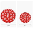 thumbnail image 2 of White Falda de árbol de Navidad de doble capa Jacquard Cachemira copos de nieve decoración navideña ornamento, 2 of 5