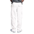 thumbnail image 4 of Evdexr Men's Cargo Sweatpants Drawstring Baggy Wide Leg Trousers 2026 Running Workout Elastic Waisted Sweats Breathable Lightweight Casual Pants with Pockets 3XL, 4 of 4