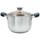 thumbnail image 3 of Bateria de Cocina Ambient 21 Juego de Cacerolas Acero Inoxidable Utensilios Nylon Dorada, 3 of 13