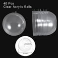 thumbnail image 3 of Uxcell 40 Pcs Soportes de Tealight Colgantes Globos 4.7" Bolas de Acrílico Recargables, Contenedor de Adornos Navideños de Plástico para Decoración de Fiestas en el Hogar DIY, 3 of 7