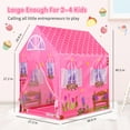 thumbnail image 5 of AOKESI Princess Polyester Plastic Outdoor Play Kids Play Tent, Pink (3–12 Years), 5 of 7