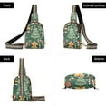 thumbnail image 7 of FORMRS Womens Crossbody Sling Bag Travel Daypack Shoulder Chest Backpack, Brown Christmas Gingerbread, 7 of 7