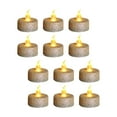 thumbnail image 1 of 12 piezas de luces de té con pilas de , velas de té LED parpadeantes sin llama Amarillo Soledad vela electronica, 1 of 3